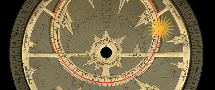 Schermata di avvio del filmato sull’uso astronomico dell’astrolabio piano