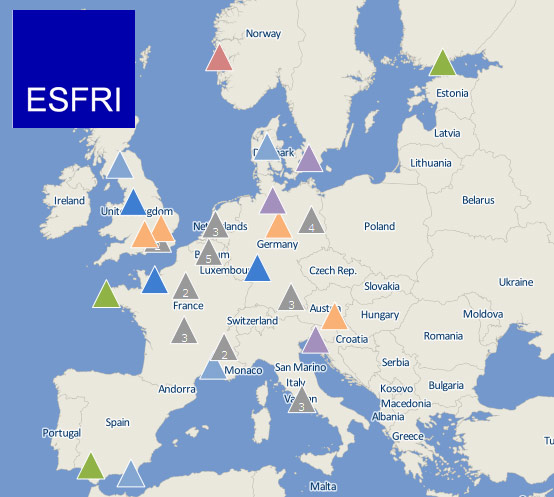 Mappa ESFRI
